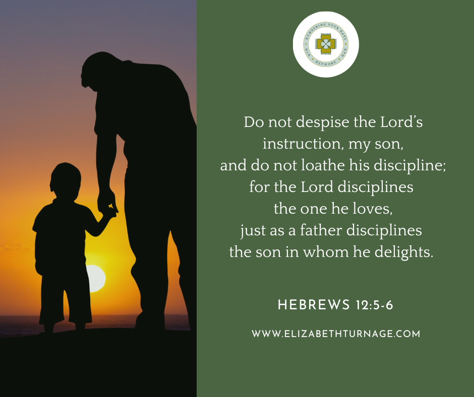 Do not despise the Lord’s instruction, my son, and do not loathe his discipline; for the Lord disciplines the one he loves, just as a father disciplines the son in whom he delights. HEBREWS 12:5-6