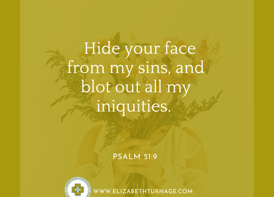 A Prayer about God Hiding His Face from Sin