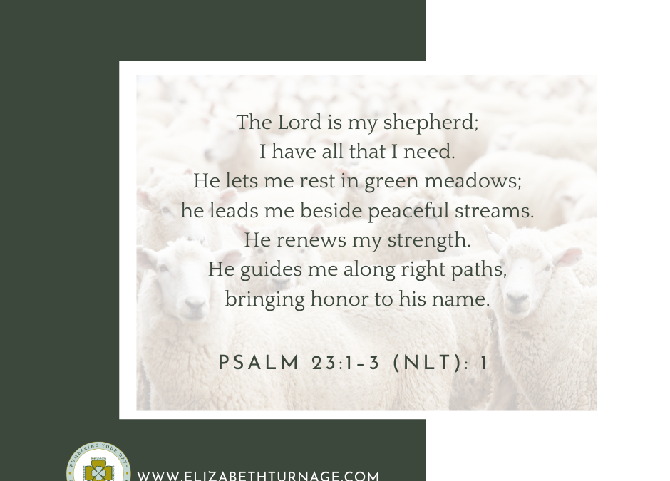 A Prayer about our Faithful Shepherd