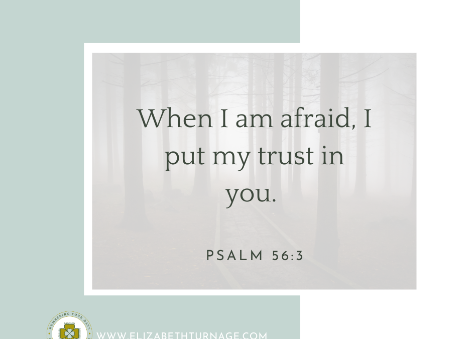 A Prayer about Being Afraid