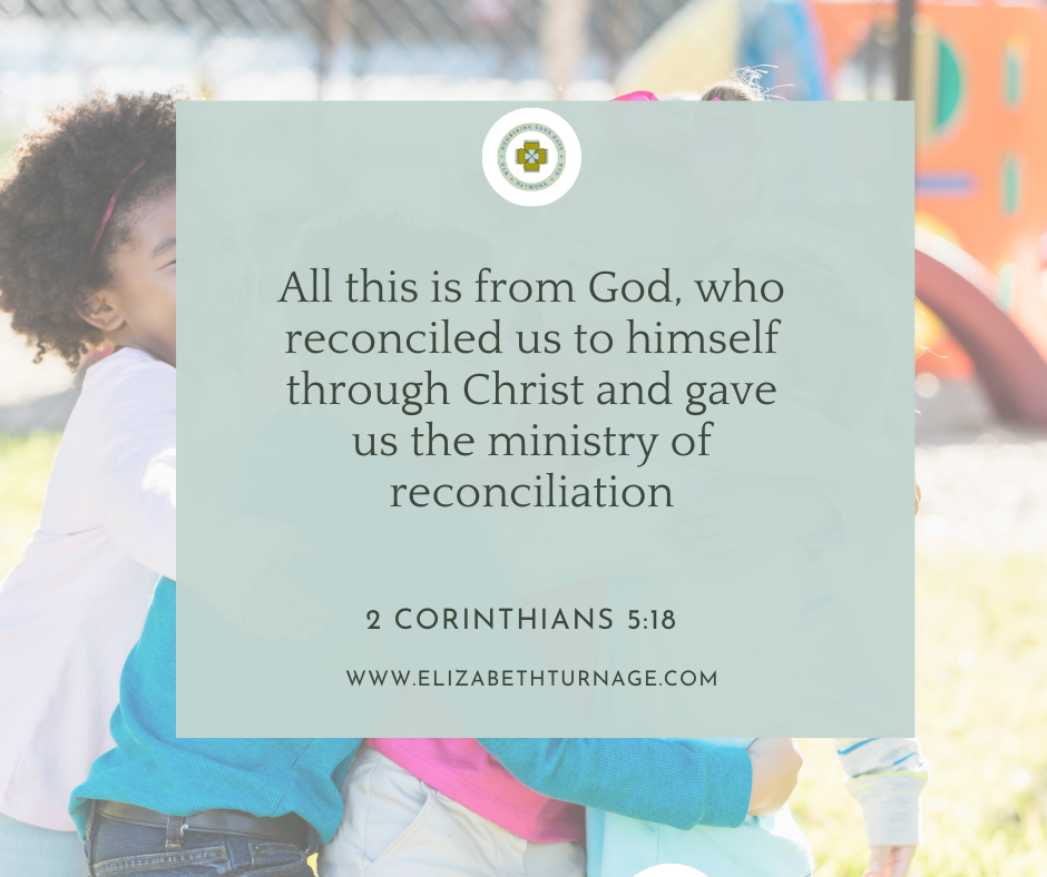 All this is from God, who reconciled us to himself through Christ and gave us the ministry of reconciliation. 2 Corinthians 5:18